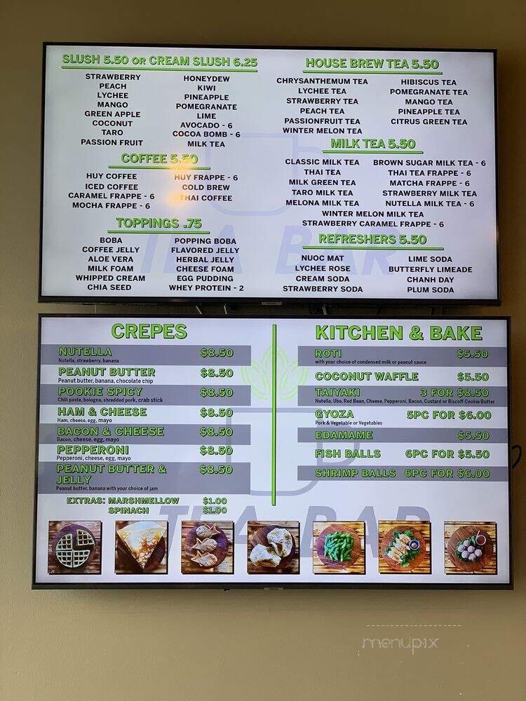 Tea Bar - Harvey, LA menu_pic