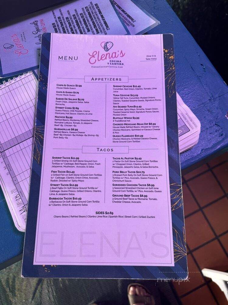Elena's Cocina Y Cantina - Kingsville, TX menu_pic