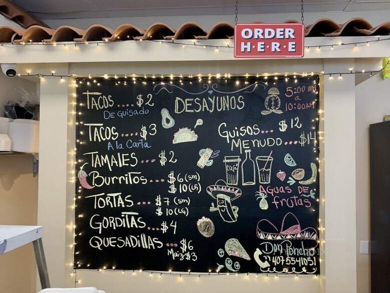 Don Poncho - Winter Garden, FL menu_pic