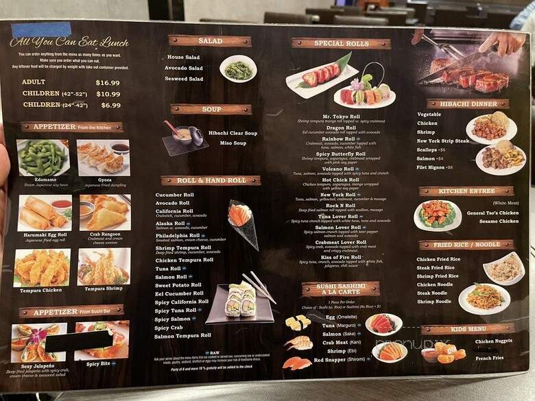 Mr Tokyo - Greensburg, PA menu_pic