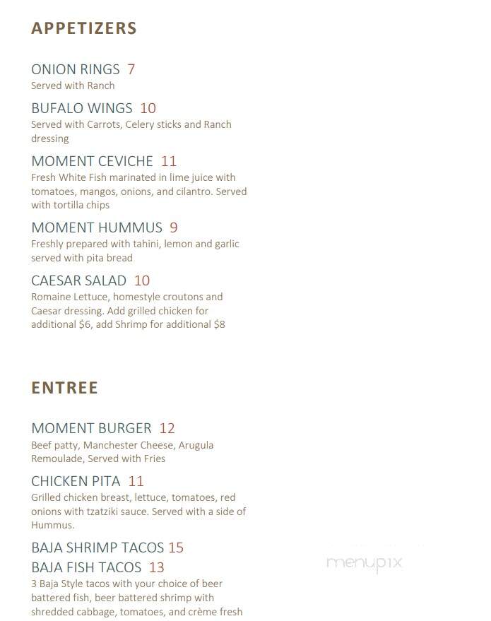 Roofdeck Lounge - Los Angeles, CA menu_pic