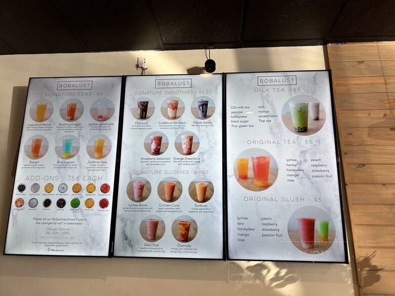 BobaLust - Lynnwood, WA menu_pic