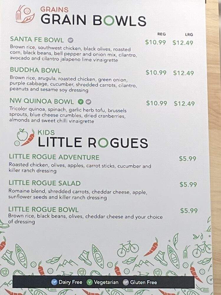Rogue Salad - Medford, OR menu_pic