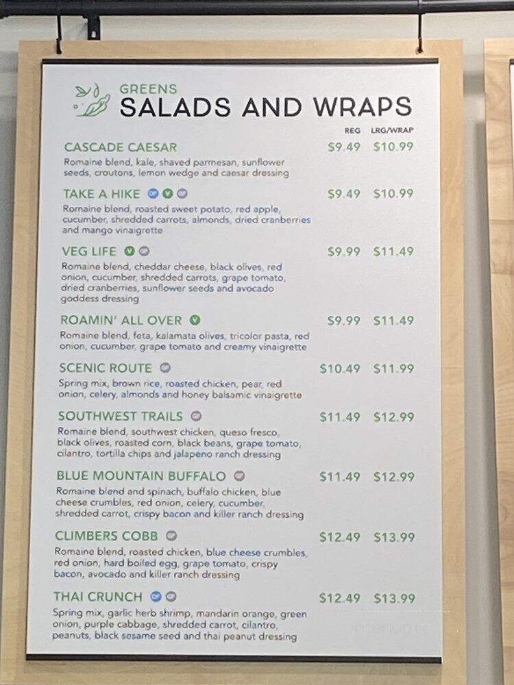Rogue Salad - Medford, OR menu_pic