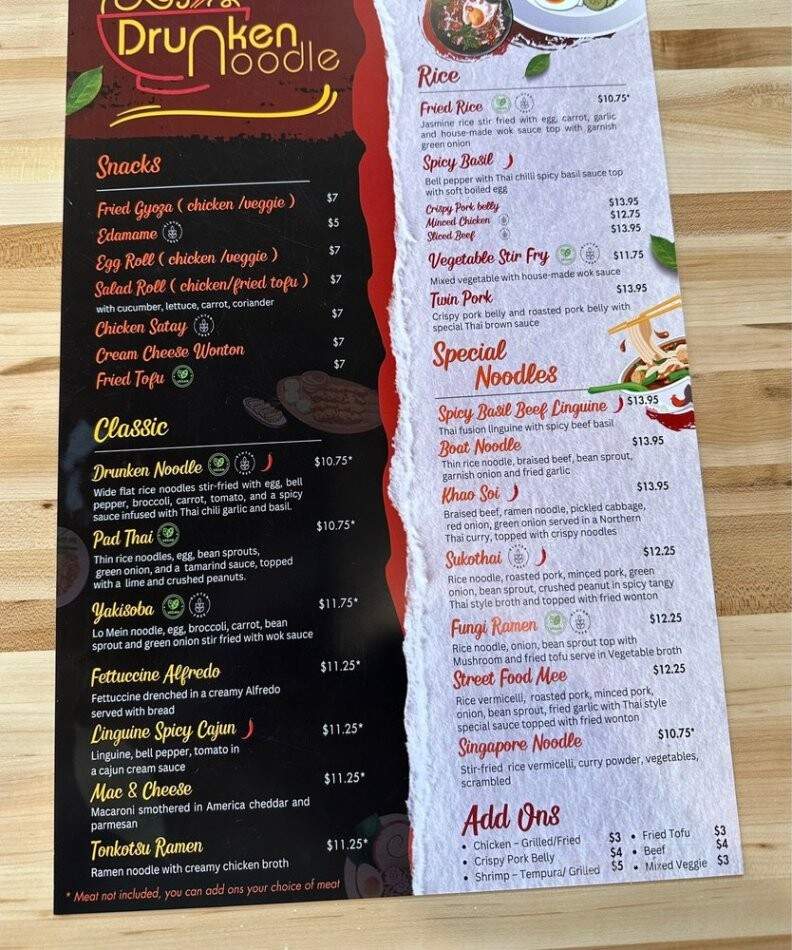 Drunken Noodle Crosby - Crosby, MN menu_pic
