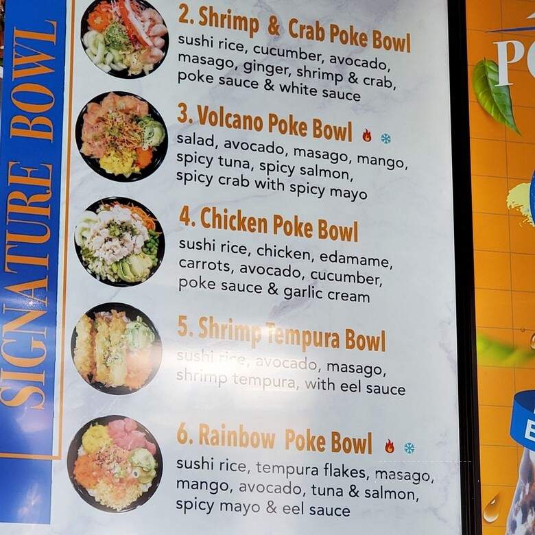 Poke Cafe - North Charleston, SC menu_pic