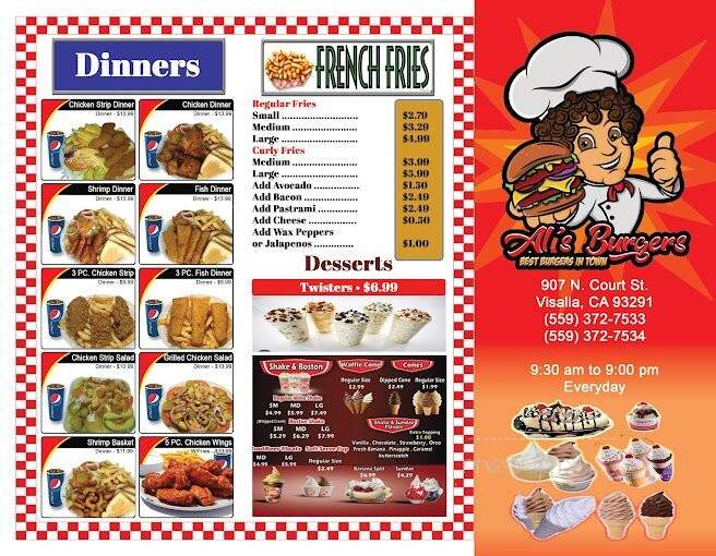 Al's Burgers - Visalia, CA menu_pic