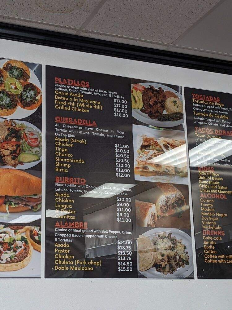 Taqueria El Jinete - Indianapolis, IN menu_pic