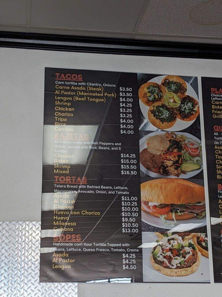 Taqueria El Jinete - Indianapolis, IN menu_pic