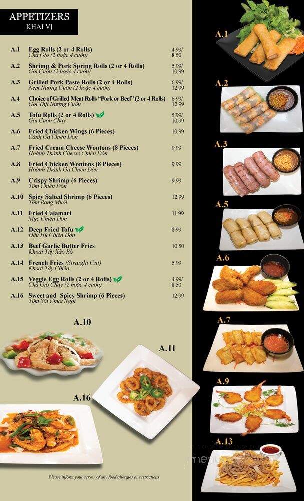 Pho Rex - Upland, CA menu_pic