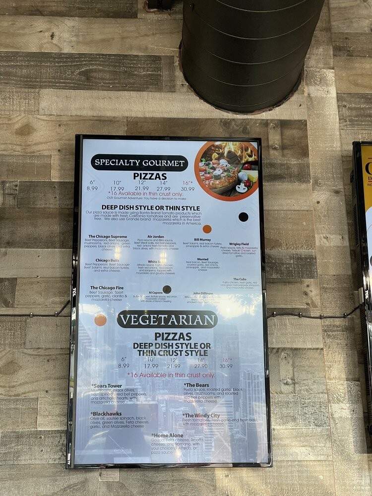 Chicago Deep Dish Pizza - Arlington, TX menu_pic