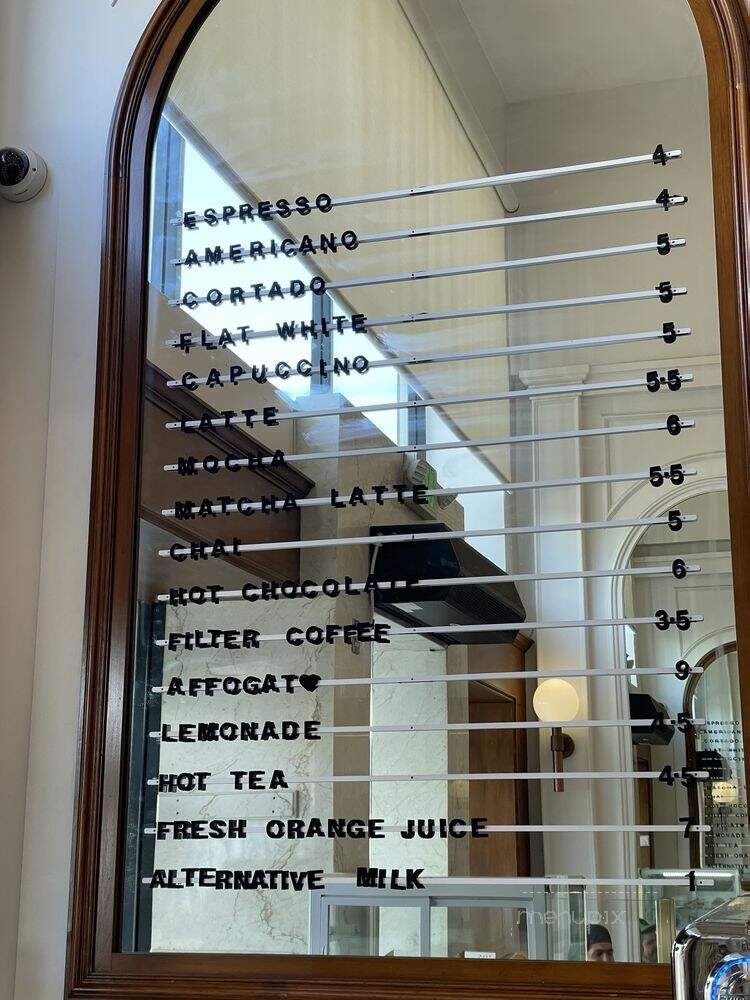 Avva Coffee - Beverly Hills, CA menu_pic