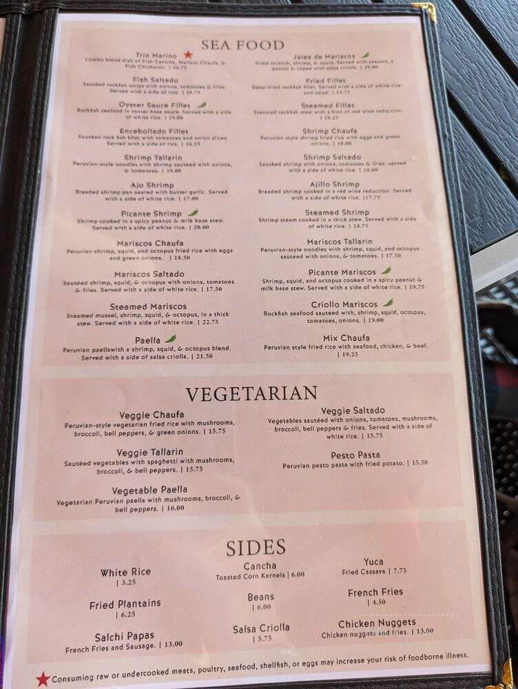 Fogon Criollo - Tigard, OR menu_pic