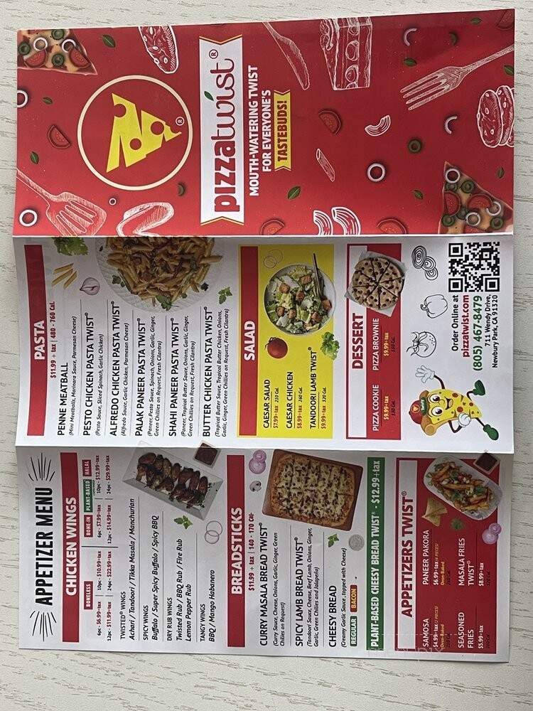 Pizza Twist - Newbury Park, CA menu_pic
