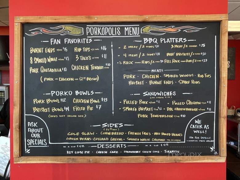 Indy Porkopolis BBQ - Indianapolis, IN menu_pic