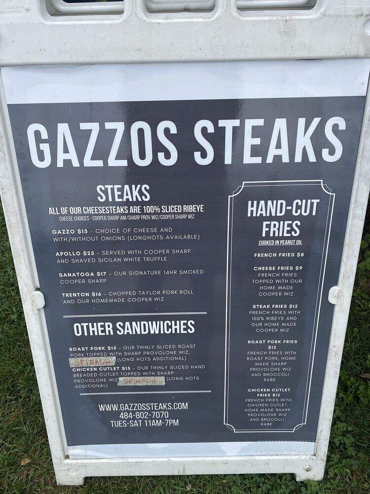Gazzos Steaks - Pottstown, PA
