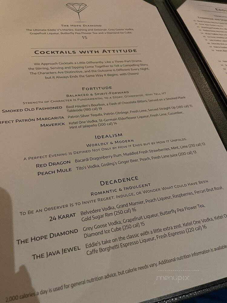 Eddie V's Prime Seafood - Cherry Hill, NJ menu_pic