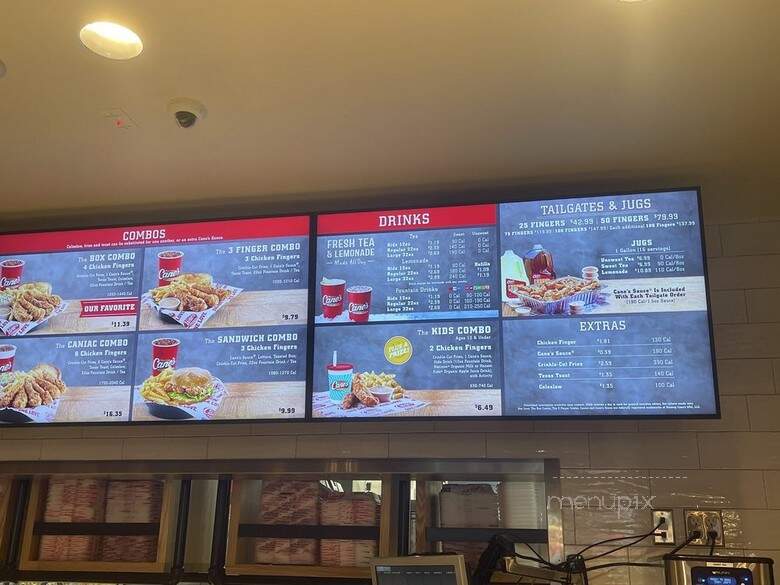 Raising Cane's - Gainesville, FL menu_pic
