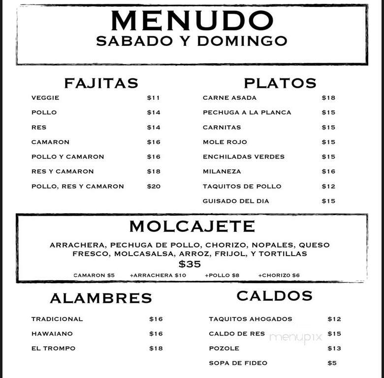 Kahlo Mexican Kitchen - Anaheim, CA menu_pic