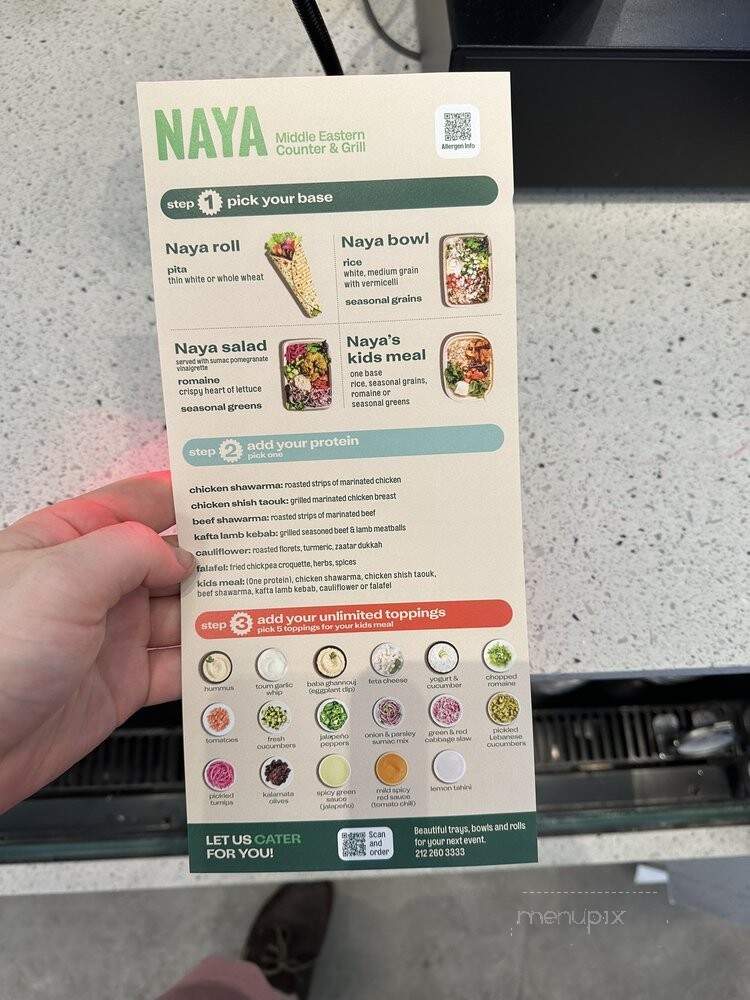 NAYA - Darien, CT menu_pic