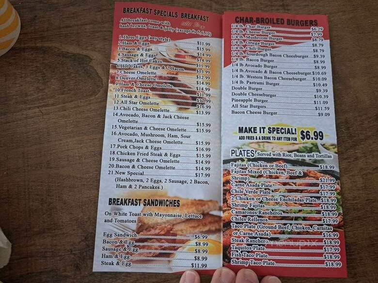 All Star Burgers - Desert Hot Springs, CA menu_pic