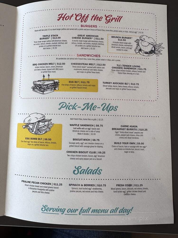Eggs Up Grill - Germantown, TN menu_pic