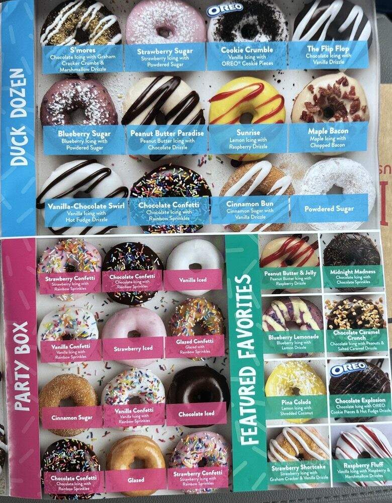 Duck Donuts - Tallahassee, FL menu_pic