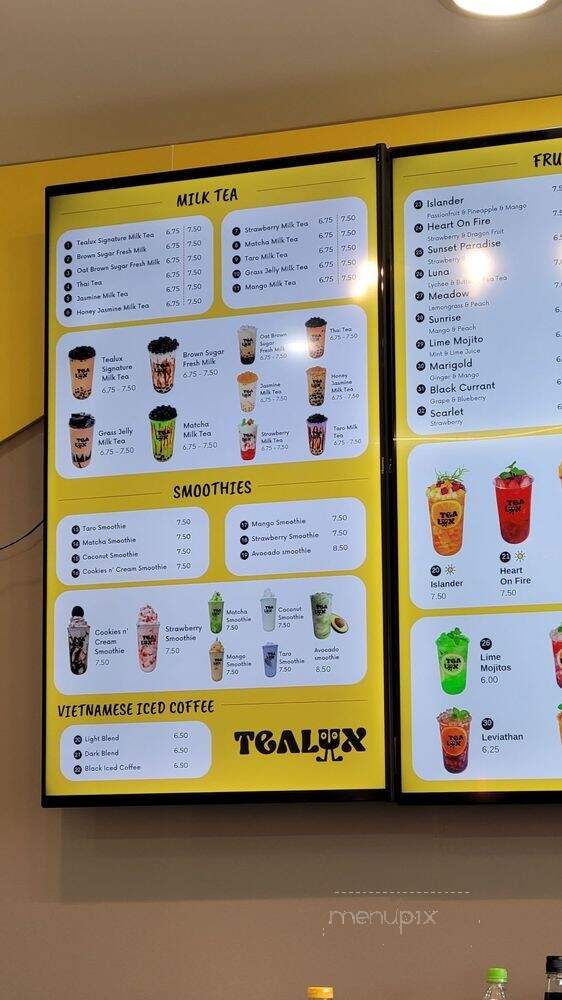 Tealux Cafe - Ballwin, MO menu_pic
