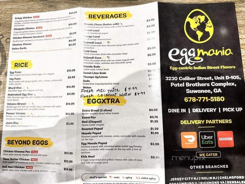Eggmania - Suwanee, GA menu_pic