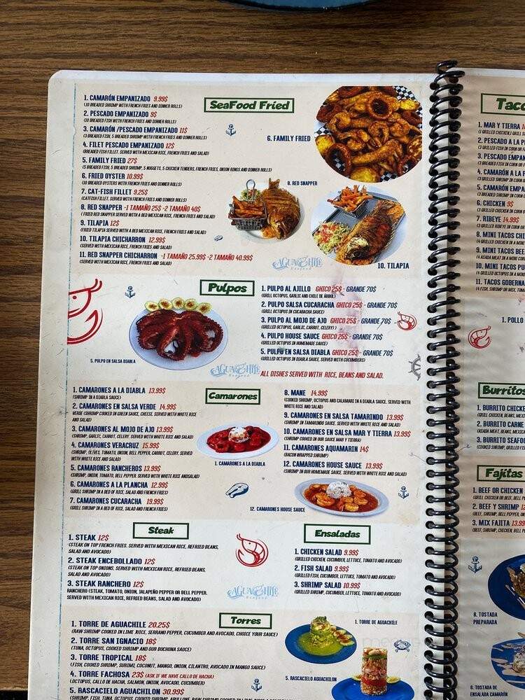 Aguachiles - San Antonio, TX menu_pic