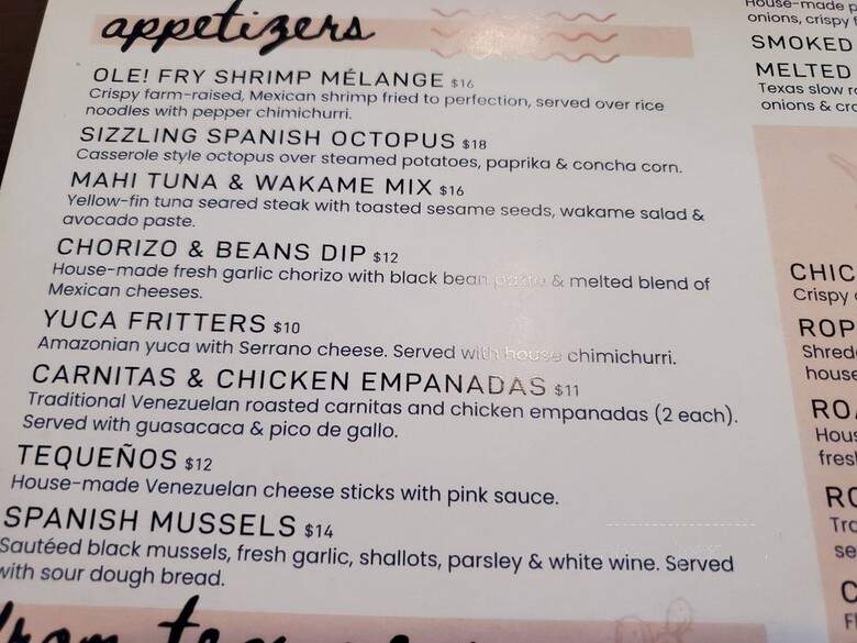 Ole Ole Latin Bistro - Hollywood, FL menu_pic