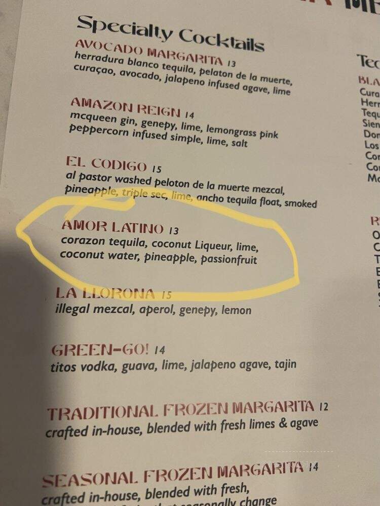 AltaToro - Atlanta, GA menu_pic