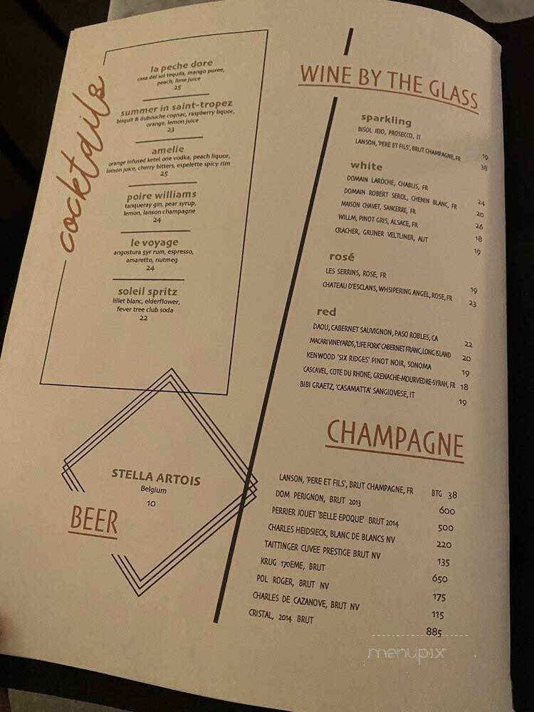 Enchante Bistro - Southampton, NY menu_pic