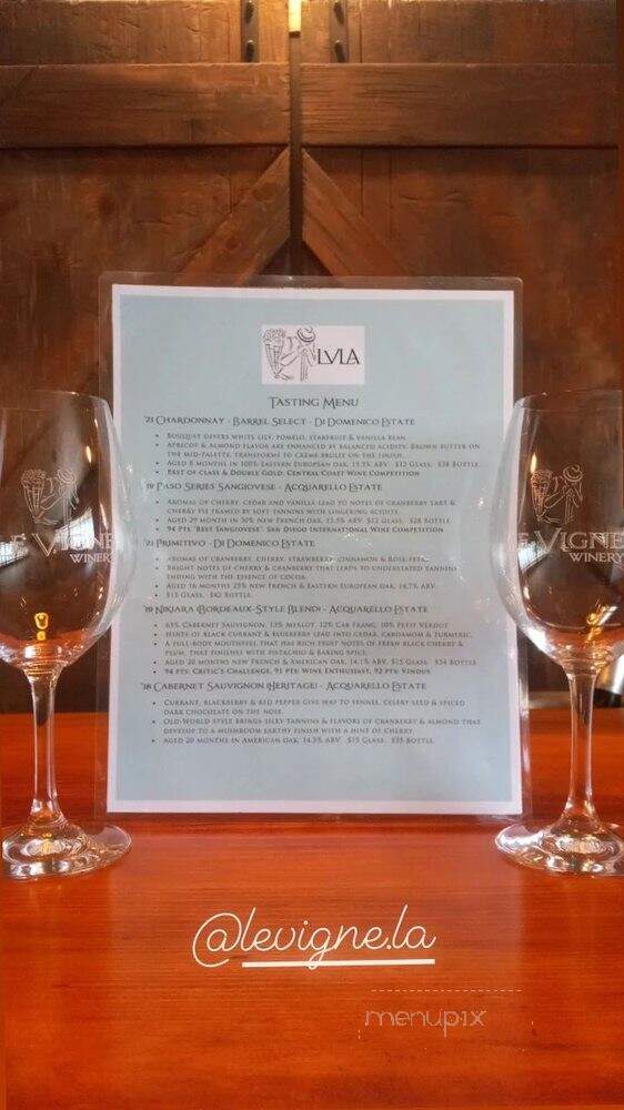 Le Vigne LA - Vernon, CA menu_pic