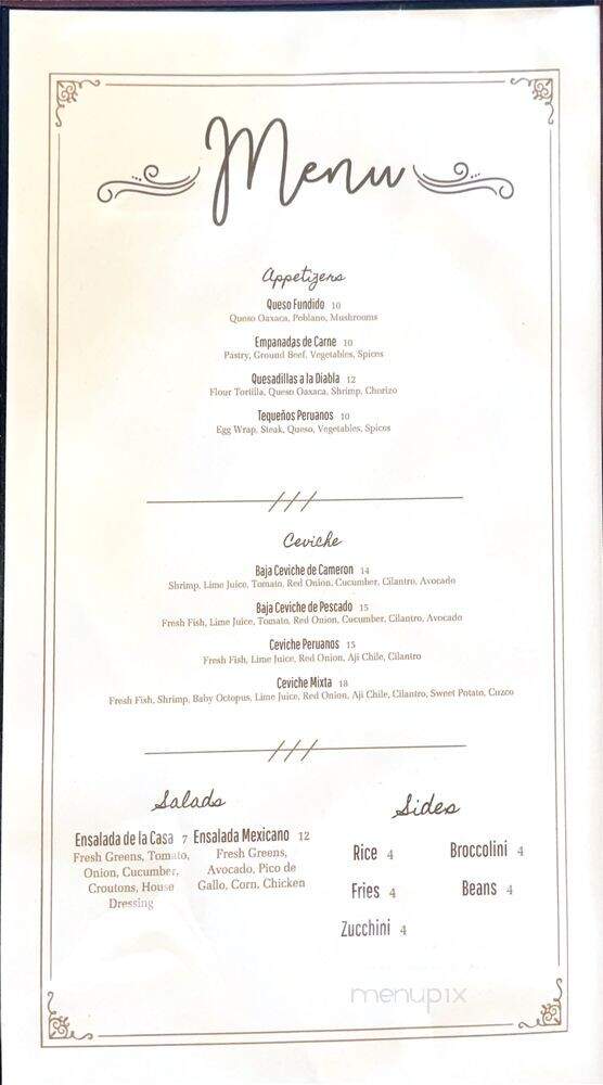 Barrio's - Corpus Christi, TX menu_pic