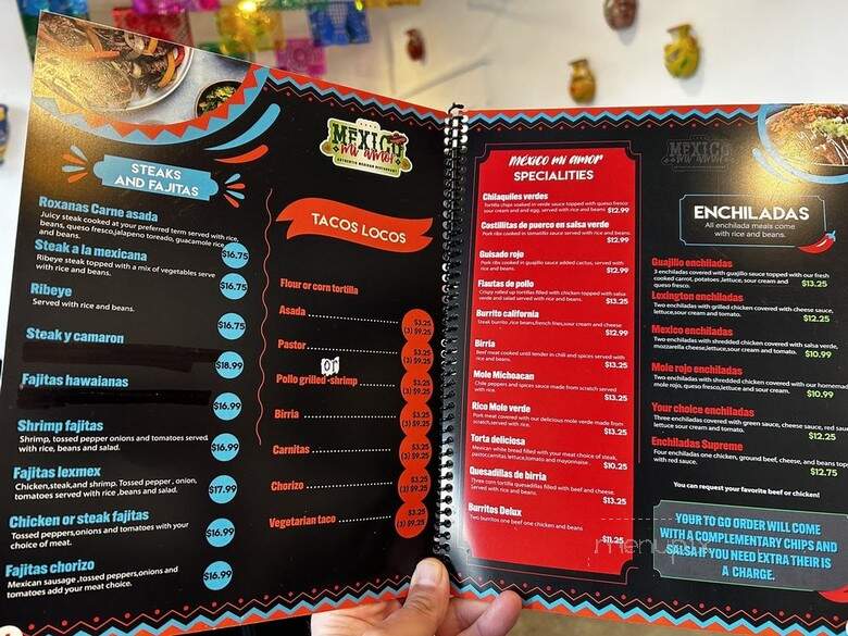 Mexico Mi Amor - Lexington, KY menu_pic