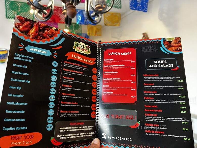 Mexico Mi Amor - Lexington, KY menu_pic