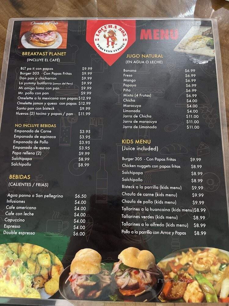 Locura 305 - Miami Beach, FL menu_pic