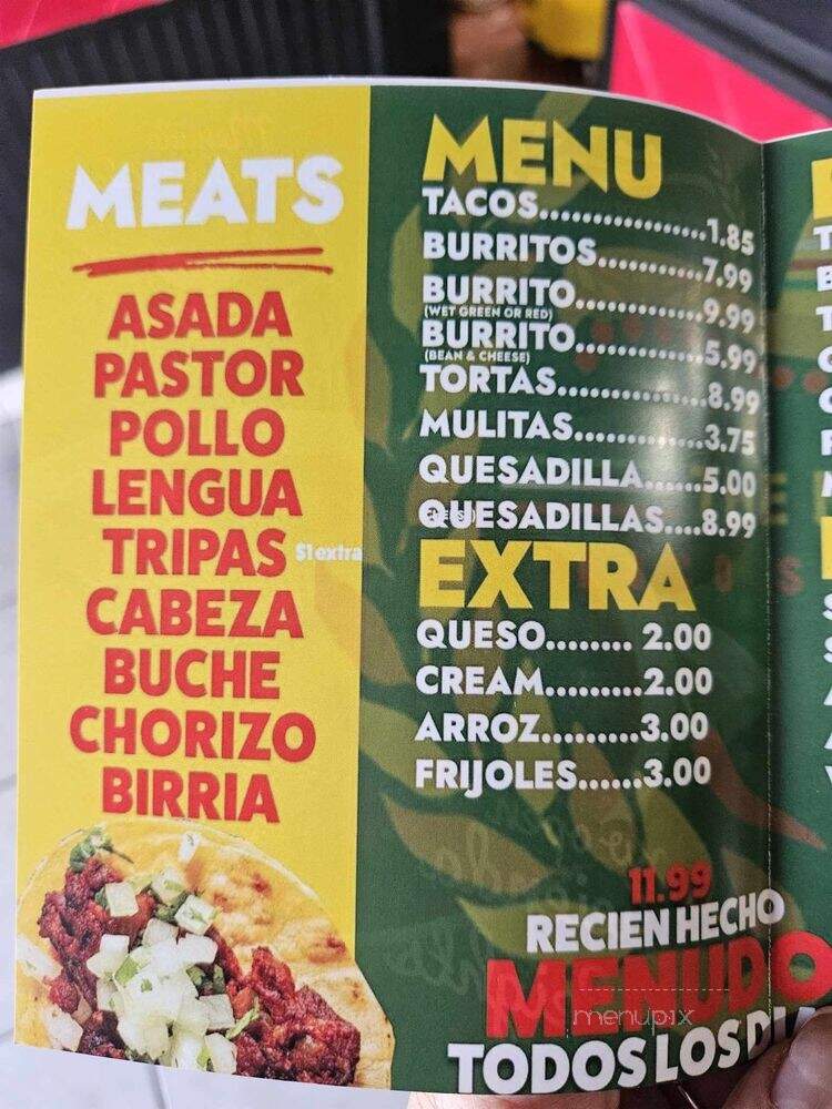 The Mexican - Hacienda Heights, CA menu_pic