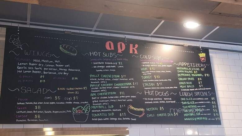 Anthony's Pizza Kitchen - Centreville, VA menu_pic