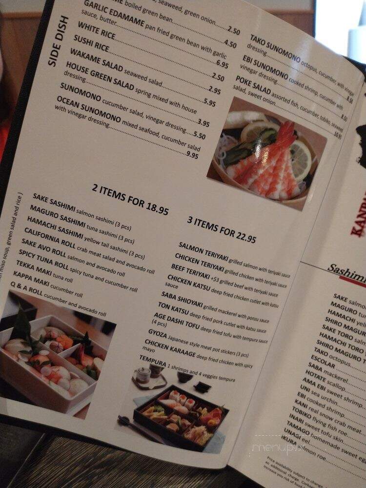 Bento Peak - San Francisco, CA menu_pic