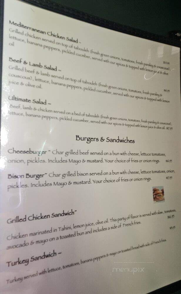Sam's Gyros & Kabobs - Woodland Park, CO menu_pic