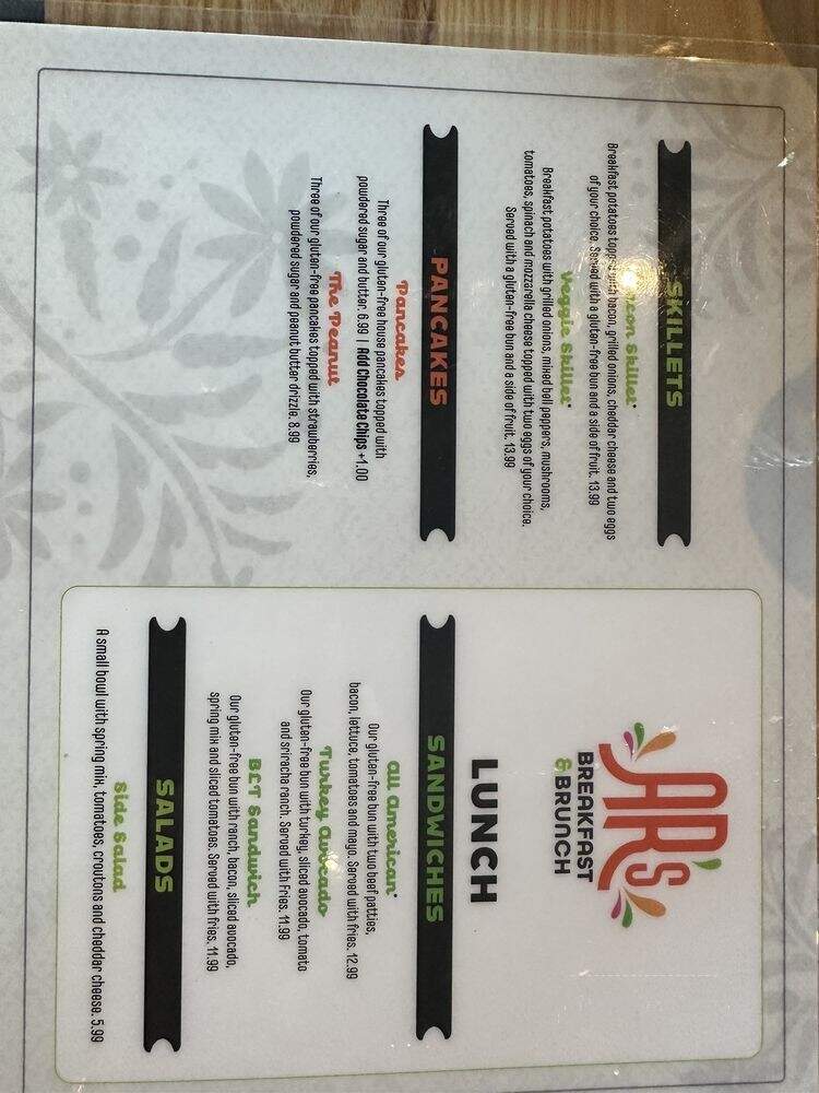 AR's Breakfast & Brunch - Overland Park, KS menu_pic