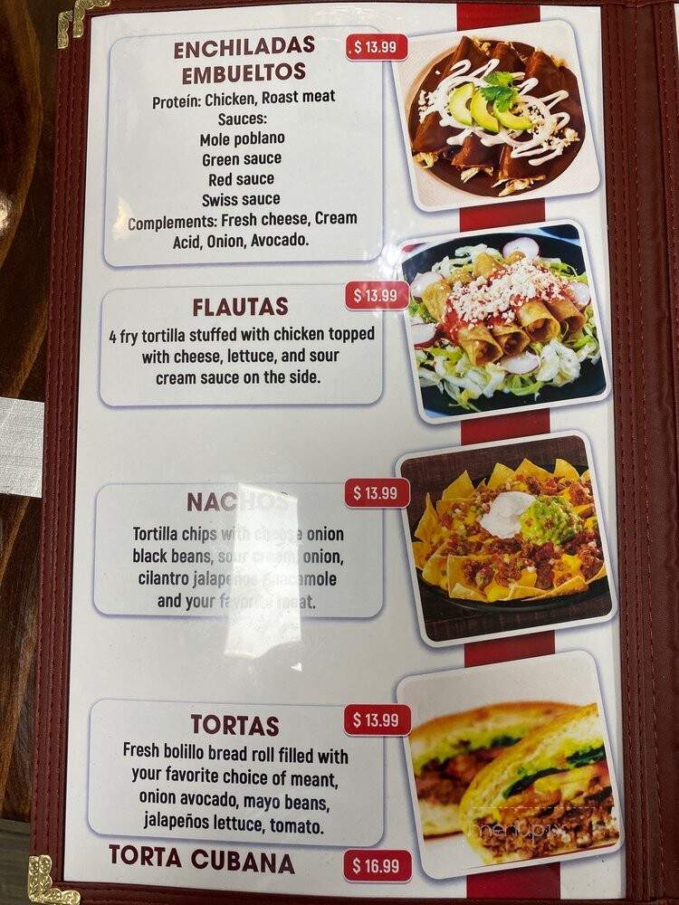 De Cantera Mexican Restaurant - Sykesville, MD menu_pic