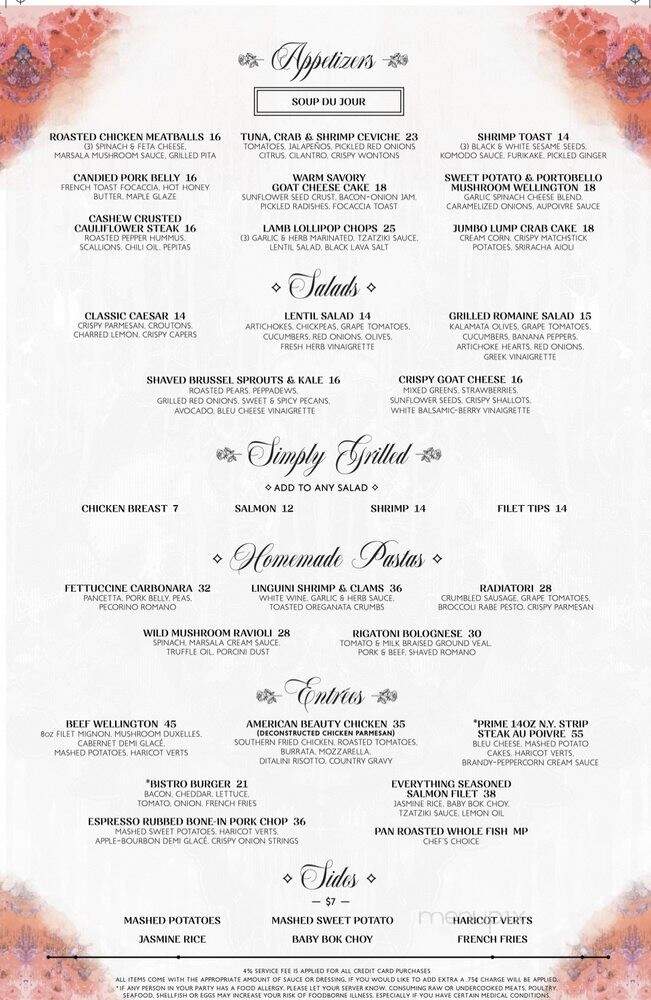 American Beauty In the Park - Massapequa Park, NY menu_pic