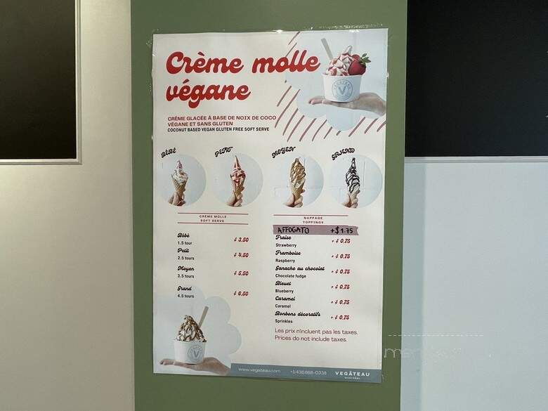 Vegateau - Montreal, QC menu_pic