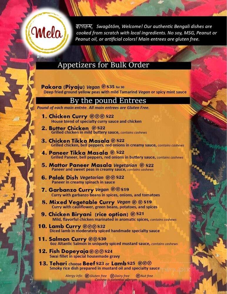 Mela - Pullman, WA menu_pic