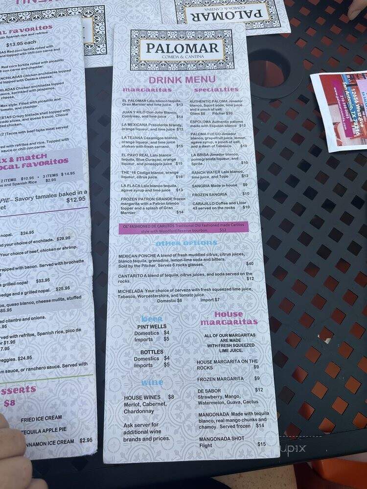Palomar Comida & Cantina - San Antonio, TX menu_pic