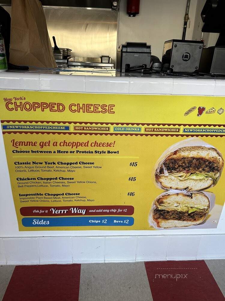 New York's Chopped Cheese - Los Angeles, CA menu_pic