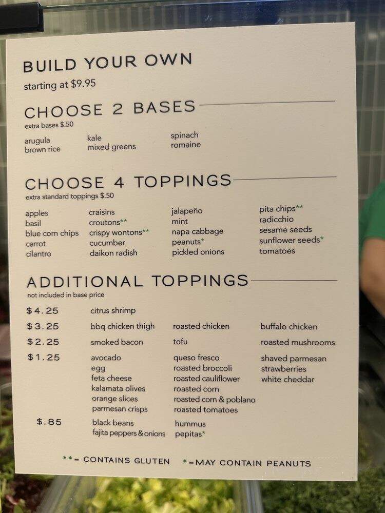 Crisp & Green - New York, NY menu_pic